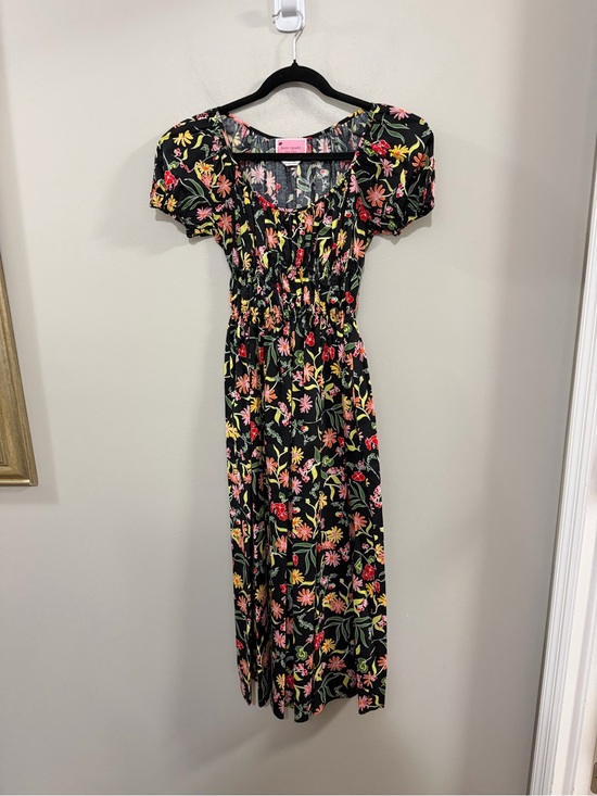 kate spade Dresses & Skirts - Kate Spade Rooftop Garden Black Floral Riviera Dress. Puff Sleeves. Size XS